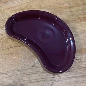 Fiesta Garnet Crescent Salad Plate HLC USA Dark Purple Kidney Side‎ Dish